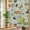 Beige, variant on Rustic Cat Window Privacy Film Rainbow Static Cling Stain Glass Window Film for Glass Door, Decorative UV Blocking Sunroof Decal Sticker for Car Home 17.7"x78.7" Funny Cute Fish Leaves Bubble
