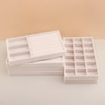 thumbnail image 5 of Velvet Jewelry Tray Storage Drawer Small Stackable Beige Jewelry Boxes and Packaging Suitable for Ring Earrings Simple Practical GRAY, 5 of 6