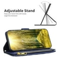 thumbnail image 3 of Zipper Wallet Case for Samsung Galaxy S22 Plus(6.6 inch) 2022, Allytech PU Leather Magnetic Flip Card Holder Phone Case with Wristlet Strap for Galaxy S22 Plus/ S22+ 5G, Blue, 3 of 6