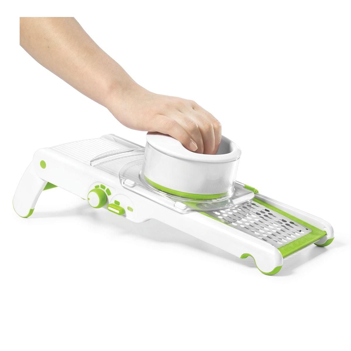 Starfrit Pro Mandoline, Adjusts slice thickness