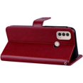 thumbnail image 3 of Case for Motorola Moto E40 with Credit Cards Pocket, Glitter Bling Diamond PU Leather Wallet Phone Case Flip Cover for Moto E30/E40      Red, 3 of 7