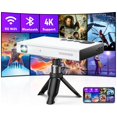 thumbnail image 1 of Miniproyector GooDee 4K 1080P WiFi Bluetooth con trípode y bolsa, 1 of 1