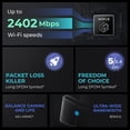 thumbnail image 3 of Enrutador HYPEREV WiFi 6 Negro con GearUP Booster para Juegos de PC, PS5, Xbox, Switch, 3 of 8
