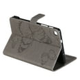 thumbnail image 6 of Case for Galaxy Tab A 8.0" 2019 SM-T290 T295, Ultra Slim Lightweight Fit Folio Flip PU Leather Butterfly Embossed Stand Cover Shockproof Protection Soft TPU Back Wallet Cover, Gray, 6 of 6