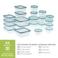 thumbnail image 2 of Recipientes para almacenamiento de alimentos Snapware Total Solution, paquete de 21, 2 of 7