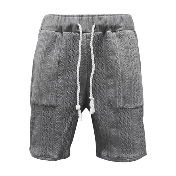 Pantalones cortos ligeros con cintura elástica para hombre: informales, verano, deportes al aire libre, secado rápido