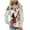 Multicolor-3, variant on Women's Christmas Fleece Sweatshirt Long Sleeve Crew Neck Santa Claus Christmas Tree Graphic Print Casual Loose Hoodies for Holiday Party Multicolor-2 S
