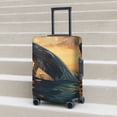thumbnail image 6 of Pofeuu Sunset Ocean Whale Print Luggage Suitcase Cover Protector Luggage Washable Covers Aesthetic for 18/24/28/32 inch Luggage（No luggage included）-Medium, 6 of 7
