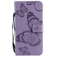 thumbnail image 2 of iPhone 7 Plus/ 8 Plus Wallet case, Allytech Pretty Retro Embossed Butterfly Flower Design PU Leather Book Style Wallet Flip Case Cover for Apple iPhone 7 Plus and iPhone 8 Plus, Purple, 2 of 10