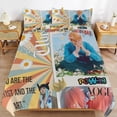 thumbnail image 1 of G dragon Système de Fermeture Éclair Classique Infroissable Confort Structure Douce Détail de Fil Ensembles de Housse de Couette Indispensable, 1 of 5