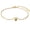 Gold A, variant on Initial Bracelets for Women Heart Letter M Gold Plated Stainless Steel Simple Cute Dainty Personalized Adjustable Delicate Alphabet K Elegant Open Thin Jewelry Gold M