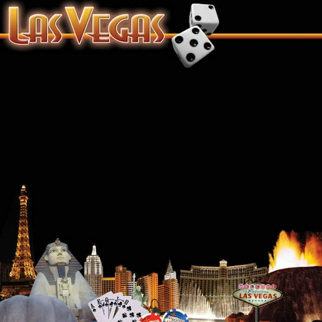 Scrapbook Customs 14279 Las Vegas Nevada 12 x 12 Scrapbook Paper - 1 Sheet