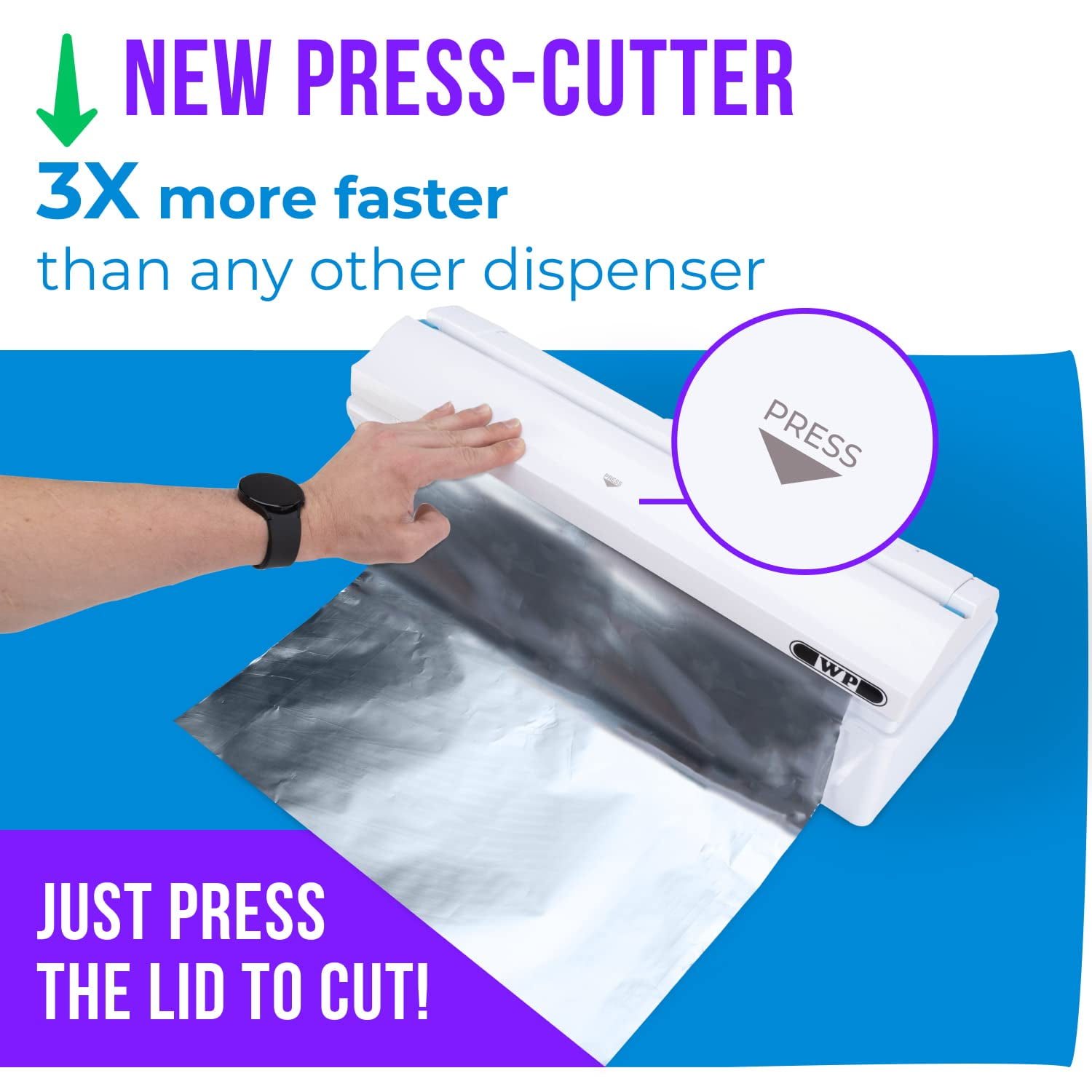 IDL Packaging WP-179DA 12" FoilMaster Dispenser with 12" x 500' Aluminum Foil Roll