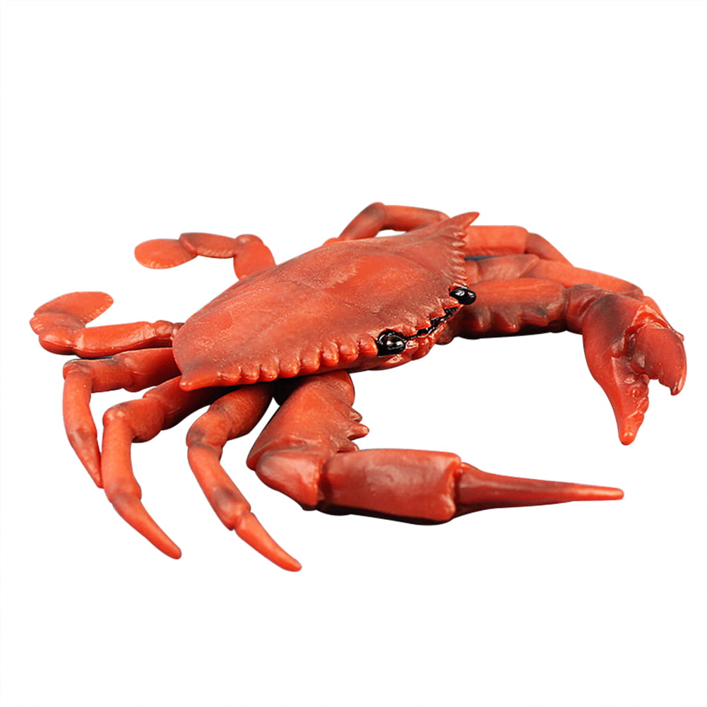 Large Size Red Crab Realistic Sea Gifts Plastic Toy Animal Kids Toy Figure 