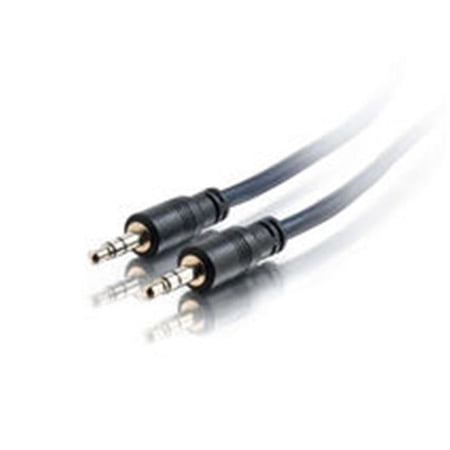 50ft Plenum-Rated 3.5mm Stereo Audio Cable with Low Profile Connectors