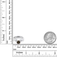 thumbnail image 6 of Gem Stone King 925 Sterling Silver Brown Smoky Quartz and White Topaz 3-Stone Engagement Ring for Women (1.08 Cttw, Round 6MM, Gemstone Birthstone, Size 7), 6 of 6