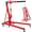 Red, variant on GARVEE 2 Ton (4400LB) Heavy Duty Hydraulic Engine Hoist,Folding Cherry Picker Crane with 6 Casters,Telescopic Boom Hitch,Red