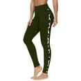 thumbnail image 4 of TMOYZQ Women's Leggings Casual Side Leopard Print Full Length Yoga Pants Lightweight High Waist Tummy Control Bottom Leggings on Clearance, 4 of 5