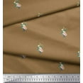 thumbnail image 3 of Soimoi Poly Georgette Fabric Dot,Leaves & Peony Floral Fabric Prints By Yard 42 Inch Wide, 3 of 3