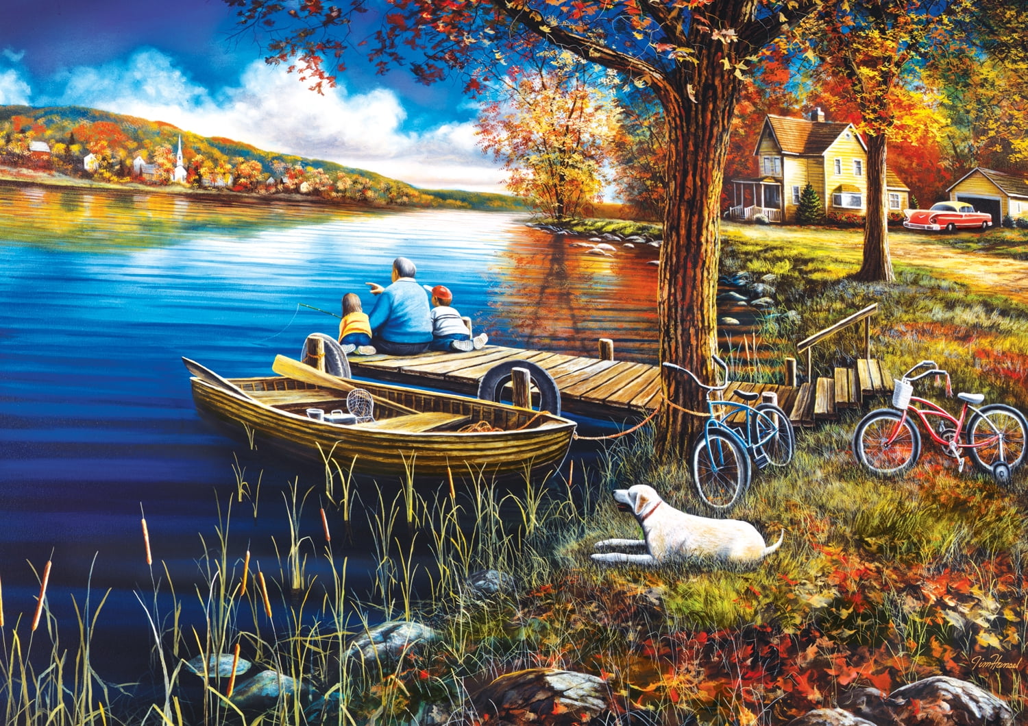 Buffalo Games Days to Remember: A Day on The Dock 500 Piece Jigsaw Puzzle