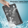 thumbnail image 6 of Dteck Kids Case for Samsung Galaxy Tab A9 Plus 11 Inch (SM-X210/X215/X216/X218), Lightweight EVA Stand Durable Shockproof Child Butterfly Case with Shoulder Strap for Galaxy Tab A9+ 2023,Black, 6 of 6