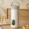 thumbnail image 1 of Kettle électrique portable, 4 en 1 voyage électrique Kettle portable, petit chauffeur de chaudière à eau chaude de café à thé 350 ml pour la randonnée, le camping, les, 1 of 7