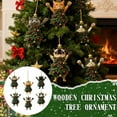 thumbnail image 5 of 2D Flat Wood Christmas Cat Ornaments for Holiday Decorations, 5 of 9