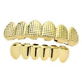 thumbnail image 3 of Boca Personalizada De Metal Chapado En dieciocho 6 Parrillas Superiores / Inferiores Para JOKER , Halloween Cospla dorado Yinane Parrillas chapadas en oro de 18k, 3 of 8