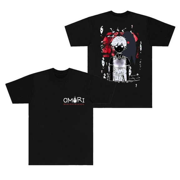 Omori Red Space T-shirts New Logo Merch Tee Summer Women Men Fashion Casual Harajuku Short Sleeve Top
