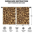thumbnail image 2 of Blackout Kids Curtains,Yellow and Brown Of Leopard Print Childrens Insulated Curtains Set Of 2,Bedroom Essentials,Toddler Room Decor 42"x54", 2 of 5