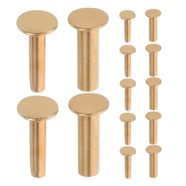 Miangastore Kitchen Knives Handle Fixing Nuts Golden 7Pairs 0.63X0.28X0.28In