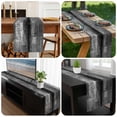 thumbnail image 6 of Gray Table Runner 72 Inches Long, Retro Oil Painting Modern Abstract Art Aesthetics Kitchen Coffee Dining Table Decoration for Home Party Birthday Wedding Home Decor 14x72 Inches, 6 of 8