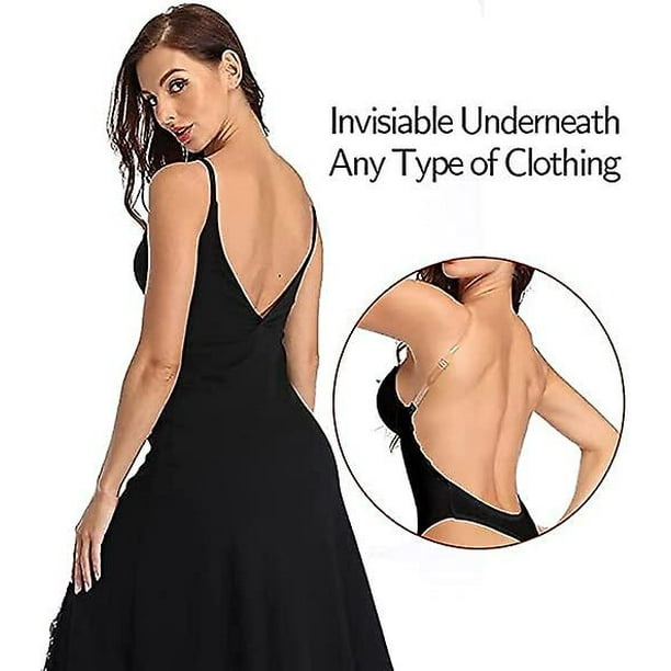 Women Plunging Deep V-neck Body Shaper Strapless Backless Bodysuit