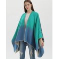thumbnail image 3 of ZhangBaoLin Women Shawl Wrap Cardigan Poncho Cape Open Front Thick Travel Sweater Coat Knit Blanket Scarf, 3 of 7