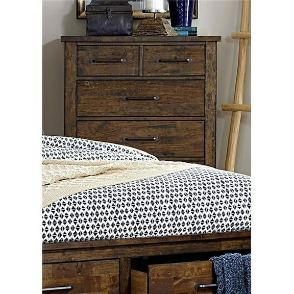 Home Elegance 1957-9 53.5 x 17.75 x 37.5 in. Jerrick Chest - Rustic Burnished