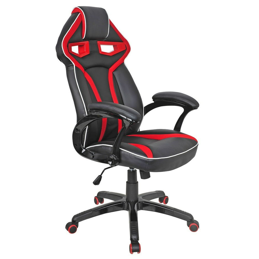 High Back Racing Bucket Seat Gaming Chair - Yellow - Walmart.com