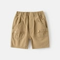 thumbnail image 4 of Kkkded Boys Cargo Shorts for Kids Baby Summe Cotton Shorts Casual Shorts Casual Elastic Shorts with Pockets for 2-10Years, 4 of 7
