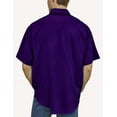 thumbnail image 3 of Pro Celebrity Men's Pro Fishing Outdoor Button-Down Shirt (Purple 3XL), 3 of 3