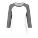 thumbnail image 4 of Camiseta informal de manga 3/4 y cuello redondo para mujer, versátil, de poliéster, tallas S-XXL, 4 of 5