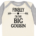 thumbnail image 4 of Inktastic Finally I'm the Big Cousin Boys or Girls Long Sleeve Baby Bodysuit, 4 of 5