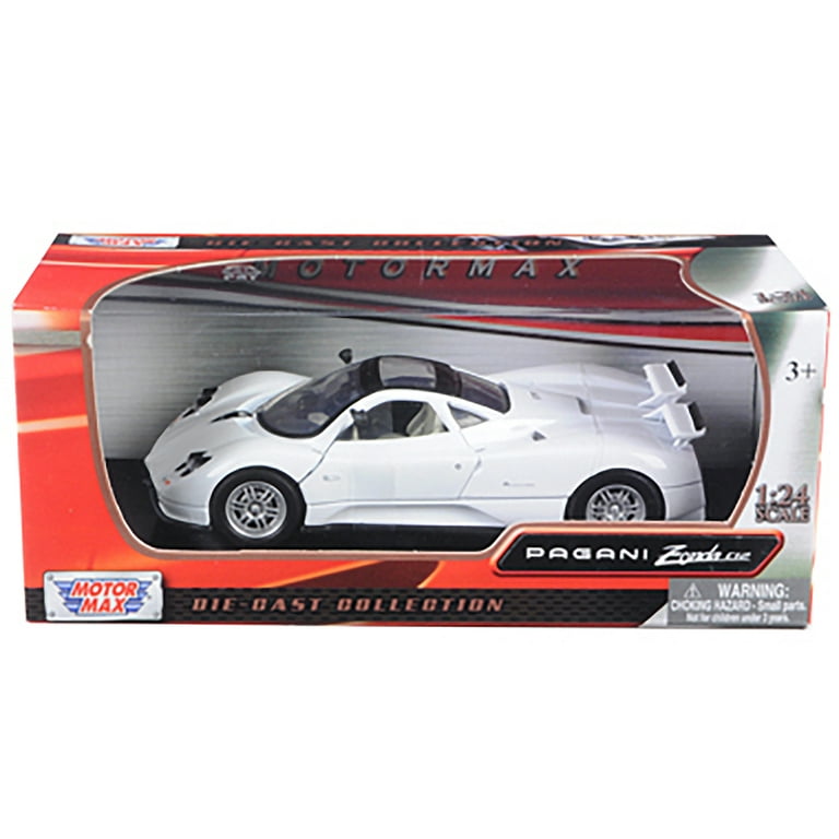 Pagani Zonda C12 White 1/24 Diecast Car Model by Motormax