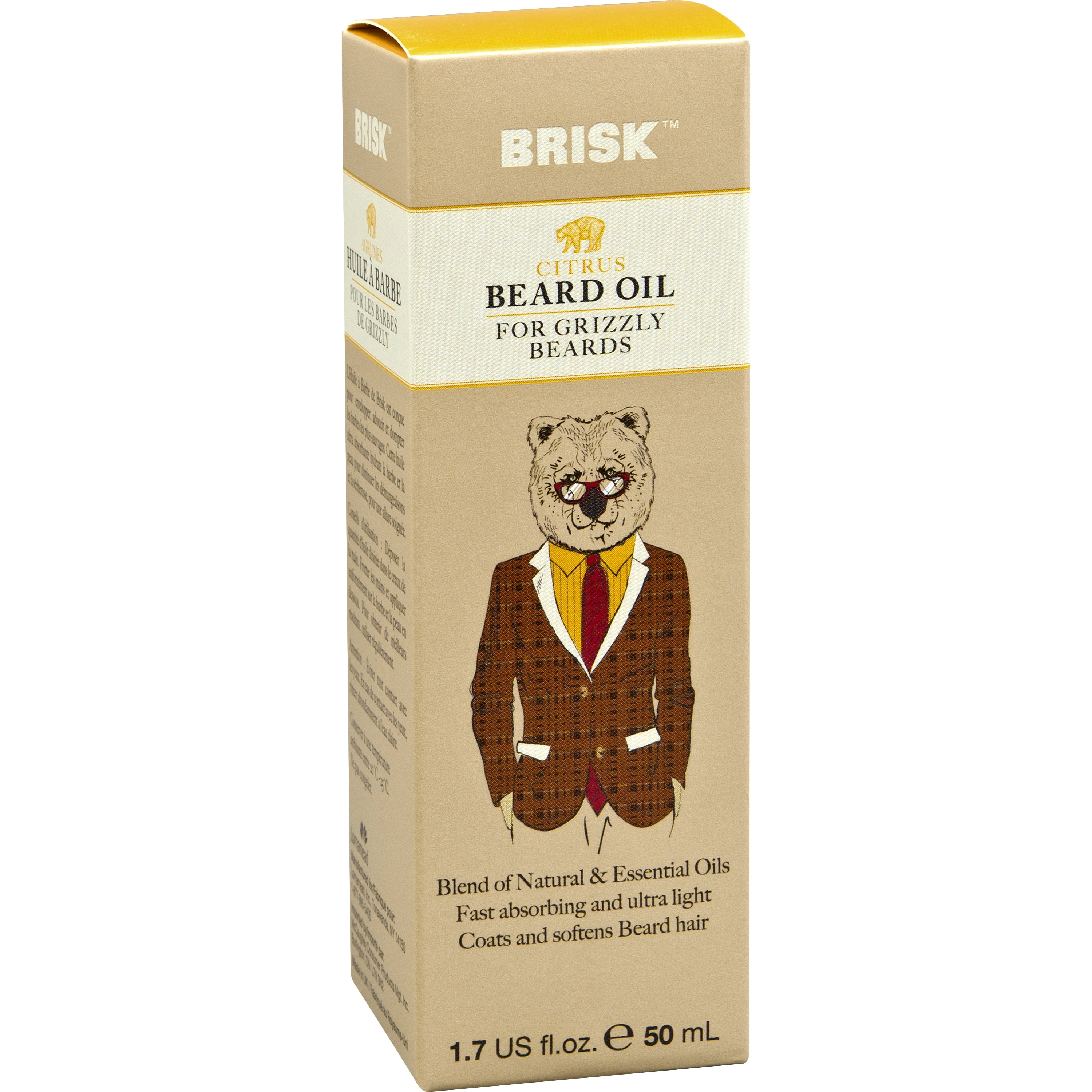 Brisk Beard Oil Citrus 1.7 fl. oz. by Lornamead