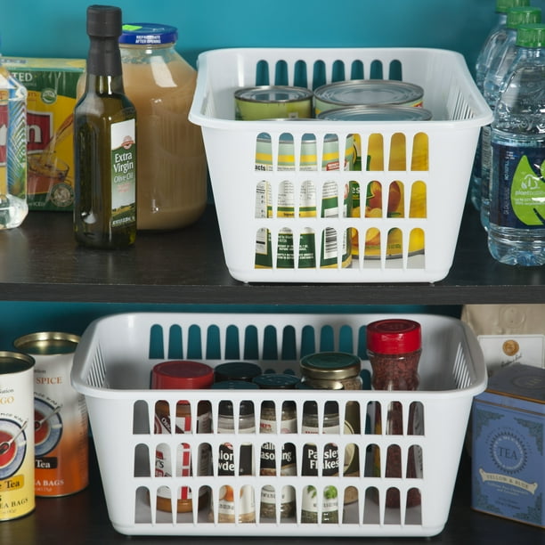 Sterilite, Large Storage Basket, White