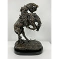 thumbnail image 2 of "Rattlesnake" American Handmade Remington Solid Bronze Sculpture Medium Size 11.5"H x 9"L x 5"W, 2 of 6