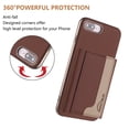thumbnail image 2 of Allytechgroup Case for Apple iPhone 8 Plus/7 Plus, 2-in-1 Detachable Magnetic RFID Blocking Wallet Shell [Compatible with MagSafe] Stand PU Leather Cover with Credit Card Slots/Cash Pockets, Brown, 2 of 13