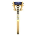 thumbnail image 3 of Clara Pucci 14K Yellow Gold 2.21ct BlueSapphire Solitaire with Accents Ring, 3 of 7