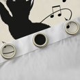 thumbnail image 4 of Homewish Black Cat Blackout Curtains Set of 2 (52x84 Each) for Children Teens,Musical Notes Window Curtains,Abstract Melody Curtains and Drapes,Microfiber Bedroom Decor, 4 of 6