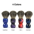 thumbnail image 3 of Cepillo de afeitar para hombre con cerdas de tejón suave, diseño ergonómico y disponible en varios colores vibrantes., 3 of 6