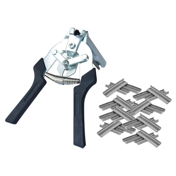 Alicates de anillo de cerdo DYNWAVEMX con Clips Herramientas de Mano para Jaulas de animales negro