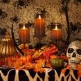 thumbnail image 2 of Juego de 5 velas LED sin llama de Homemory, color gris, con mando a distancia, 2 of 7